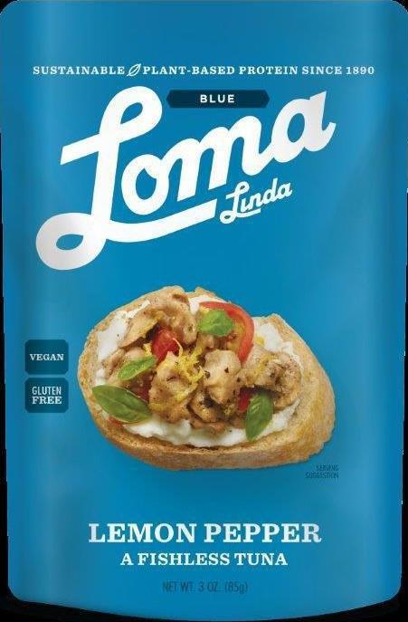 Loma Blue: Lemon Pepper Fishless Tuna, 3 Oz