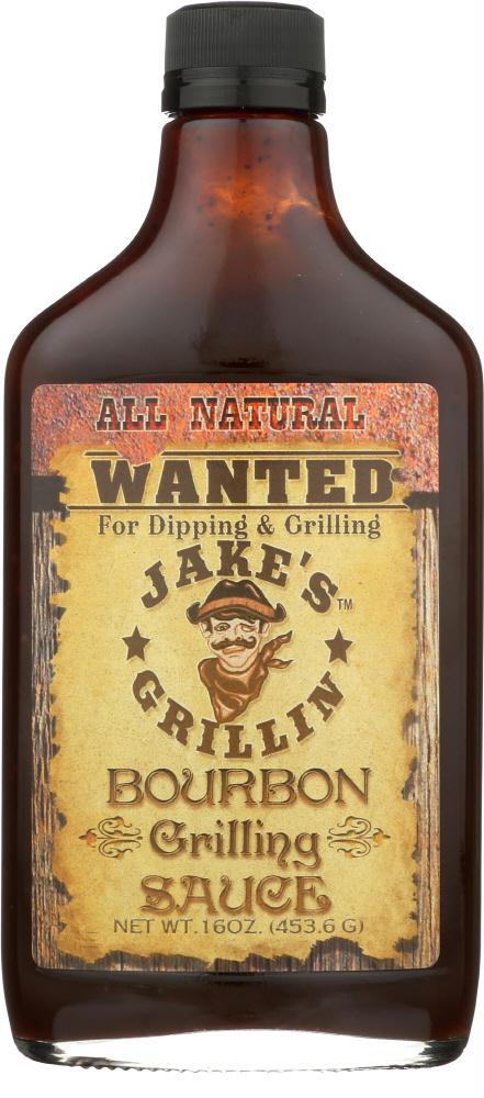 Jakes Grillin: Sauce Barbecue Bourbon, 16 Oz