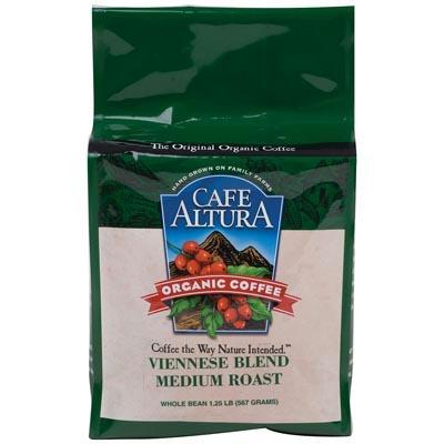 Cafe Altura: Coffee Bean Viennese Blend Organic Coffee, 1.25 Lb