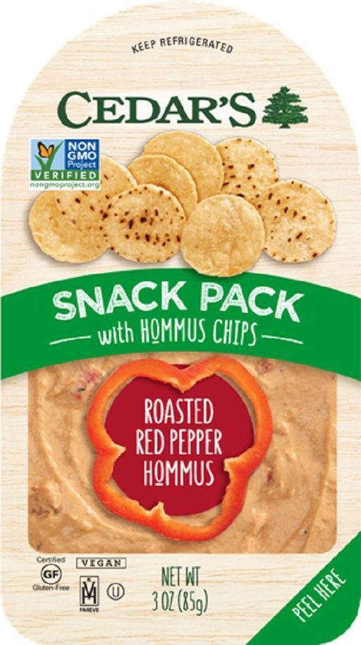 Cedars: Roasted Red Pepper With Hummus Chips 3 Oz