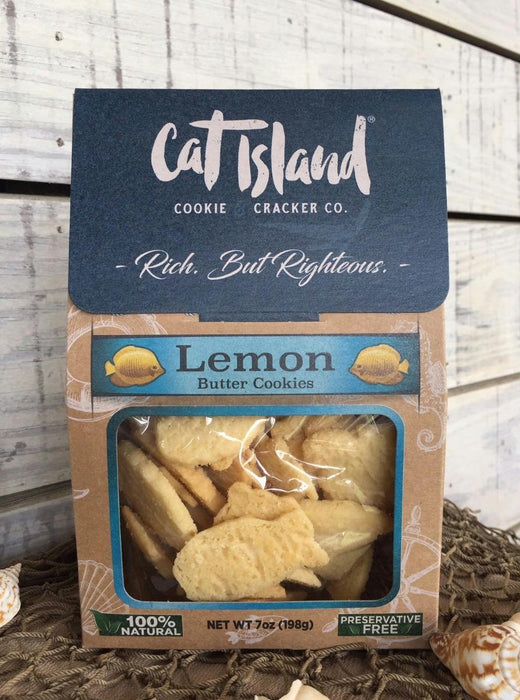 Cat Island Cookie And Cracker Co: Lemon Butter Cookies 7 Oz