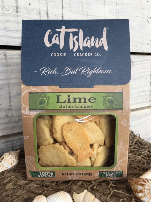 Cat Island Cookie And Cracker Co: Lime Butter Cookies 7 Oz