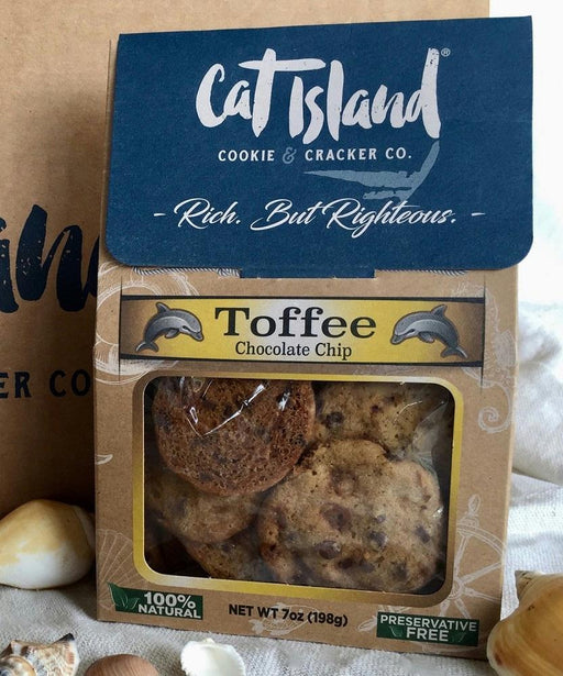 Cat Island Cookie And Cracker Co: Toffee Chocolate Chip 7 Oz