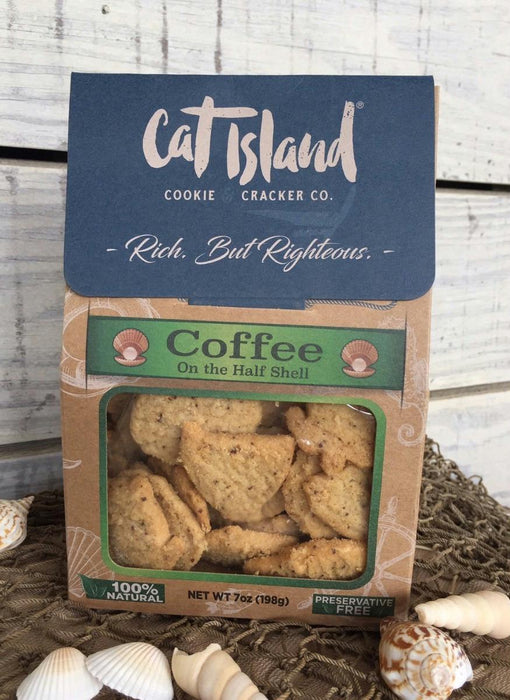 Cat Island Cookie And Cracker Co: Coffee On The Half Shell 7 Oz