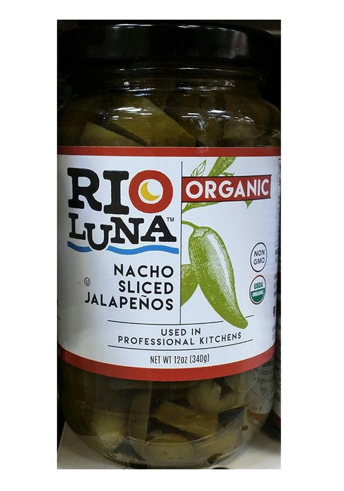 Rio Luna: Organic Nacho Sliced Jalapeno Peppers, 12 Oz