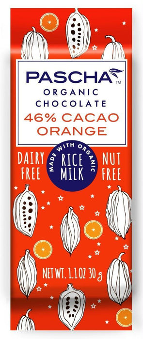 Pascha: Organic Rice Milk Orange Chocolate Bar, 1.1 Oz