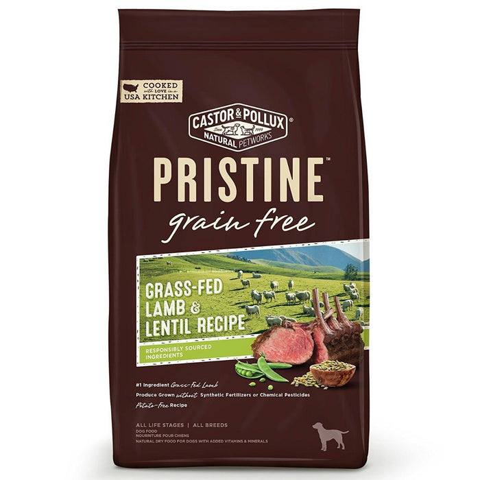 Castor & Pollux: Pristine Grain Free Grass-fed Lamb & Lentil Recipe 4 Lb