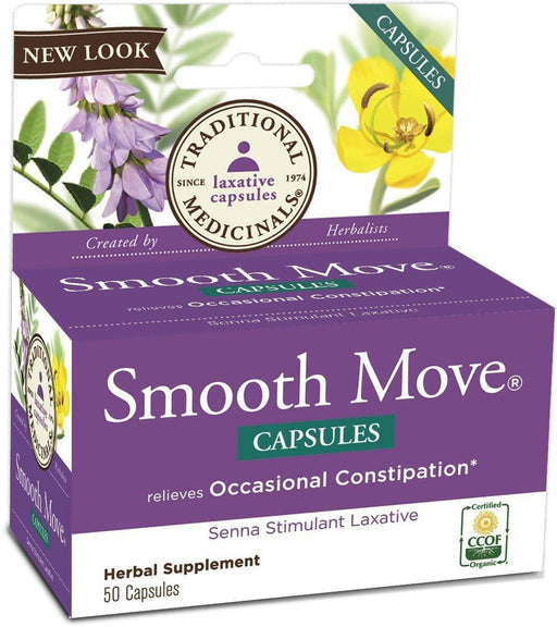 Traditional Medicinals: Smooth Move Senna, 50 Capsules