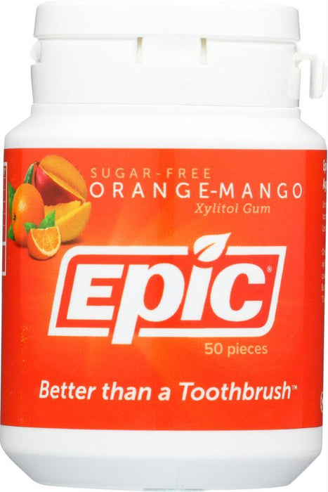 Epic Dental: Orange Mango Xylitol Gum, 50 Pc