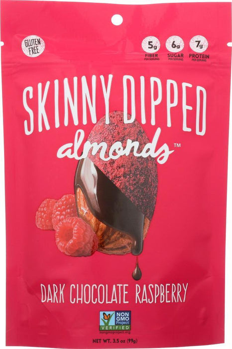 Skinny Dipped Almonds: Almond Raspbry Dppd Pouch (3.500 Oz)