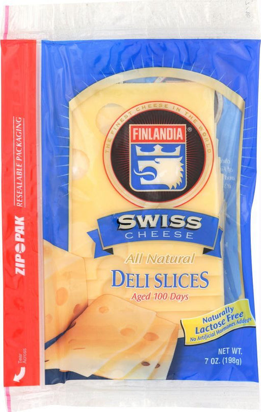 Finlandia Cheese: Cheese Swiss Presliced, 7 Oz