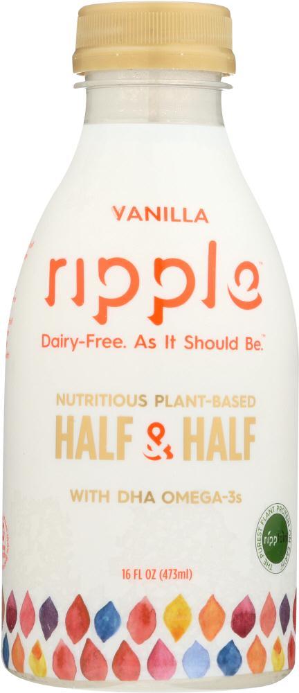 Ripple: Half & Half Vanilla, 16 Oz