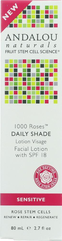 Andalou Naturals: 1000 Roses Daily Shade Facial Lotion Spf 18, 2.7 Oz