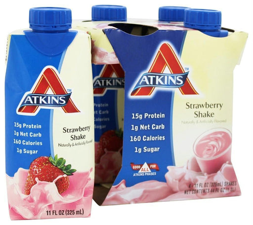 Atkins: Strawberry Shake 4 Count (11 Oz Each), 44 Oz