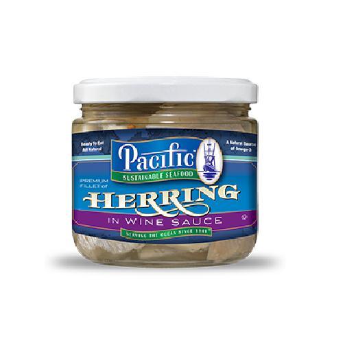 Pacific Sustainable Seafood: Herring In Wine Sauce, 12 Oz