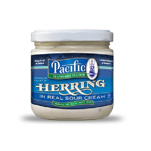 Pacific Sustainable Seafood: Herring In Sour Cream, 12 Oz