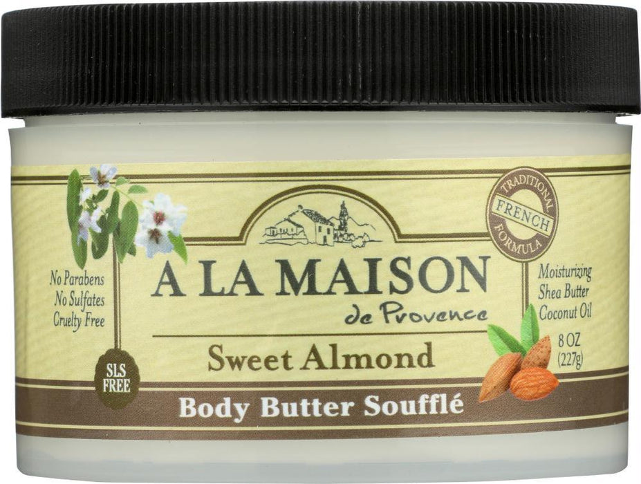 A La Maison De Provence: Body Butter Sweet Almond Soufflé, 8 Oz