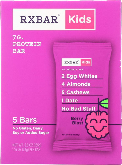 Rxbar: Bar Kids Berry Blast, 5 Pack