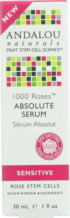 Andalou Naturals: 1000 Roses Absolute Serum Sensitive, 1 Oz