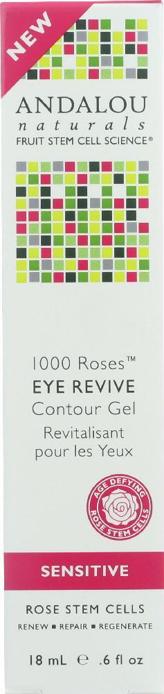 Andalou Naturals: 1000 Roses Eye Revive Contour Gel Sensitive, 0.6 Oz