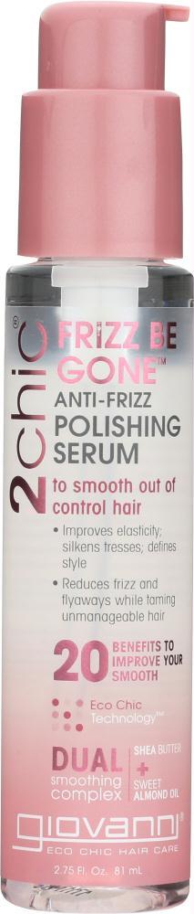 Giovanni Cosmetics: 2chic Frizz Be Gone Polishing Serum Shea Butter & Sweet Almond Oil, 2.75 Oz