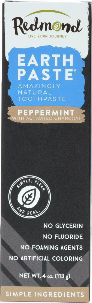 Redmond: Toothpaste Peppermint  Charcoal, 4 Oz