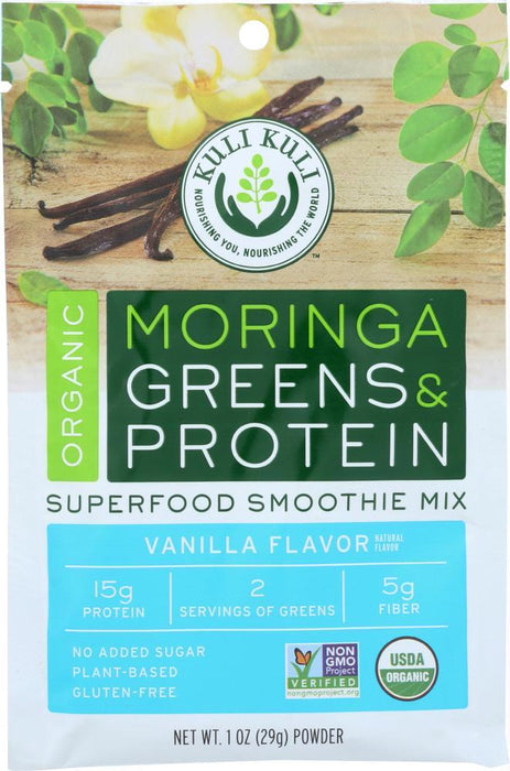 Kuli Kuli Mo: Moringa Greens And Protein Vanilla 29 Grams