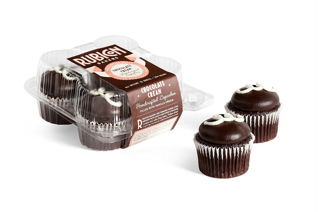 Rubicon Bakery: Chocolate Cream Cupcakes 4pk, 10 Oz