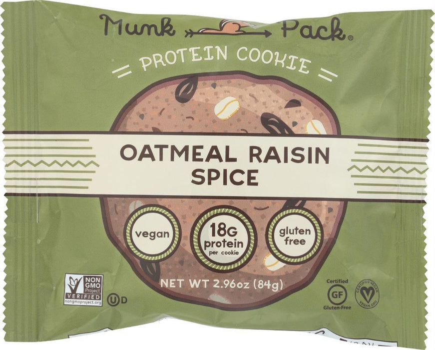 Munk Pack: Cookie Protein Oatmeal Raisin, 2.96 Oz