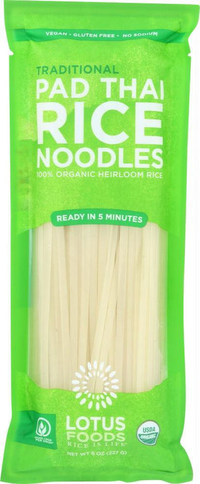 Lotus Foods: Pad Thai Rice Noodles Organic Traditional (8.000 Oz)