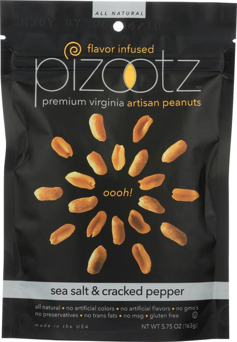 Pizootz Flavor Infused: Peanut Sea Salt N Pepper (5.750 Oz)