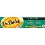 Deboles: Organic Spinach Spaghetti Style Pasta, 8 Oz