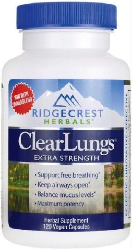 Ridgecrest Herbal: Clear Lungs Extra Strength, 120 Capsules