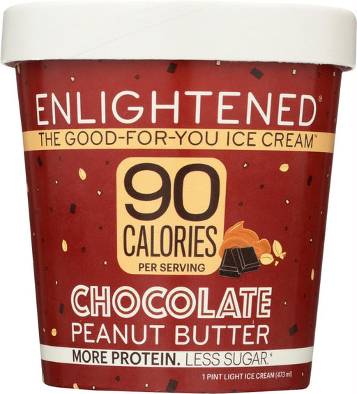 Enlightened: Ice Cream Pint Chocolate Peanut Butter, 16 Fl Oz