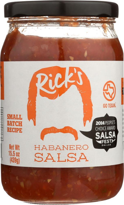 Ricks Salsa: Habanero Salsa, 15.5 Oz