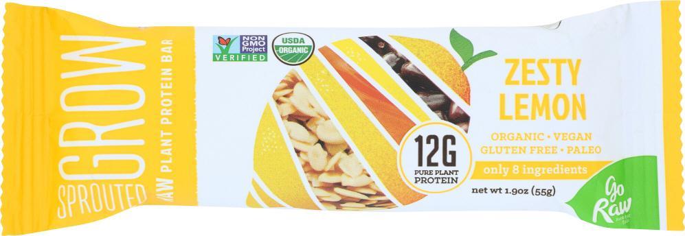 Go Raw: Zesty Lemon Protein Bar, 1.9oz