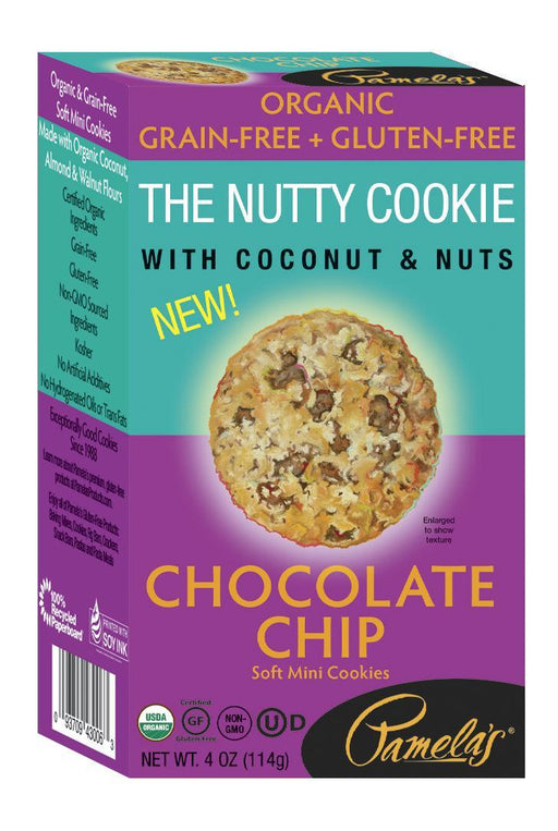 Pamelas: The Nutty Cookie Chocolate Chip, 4 Oz