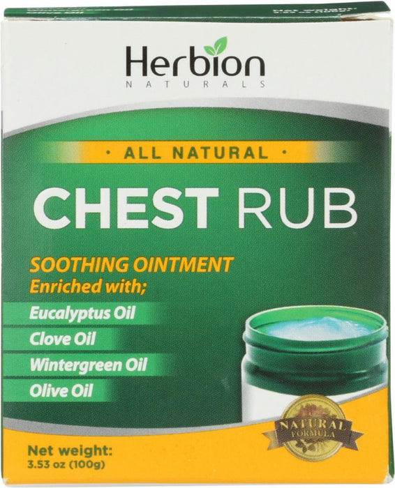 Herbion Naturals: Chest Rub, 3.53 Oz