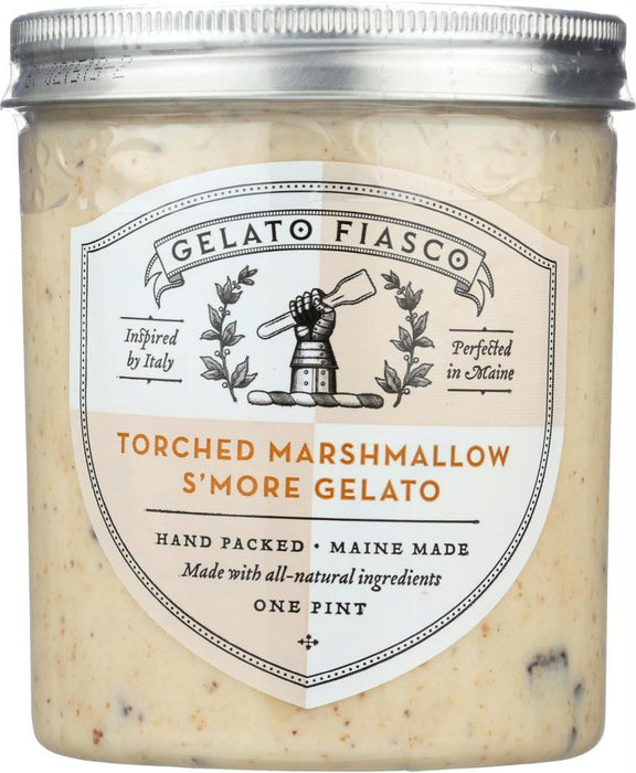 Gelato Fiasco: Torched Marshmallow S'more Gelato, 16 Oz