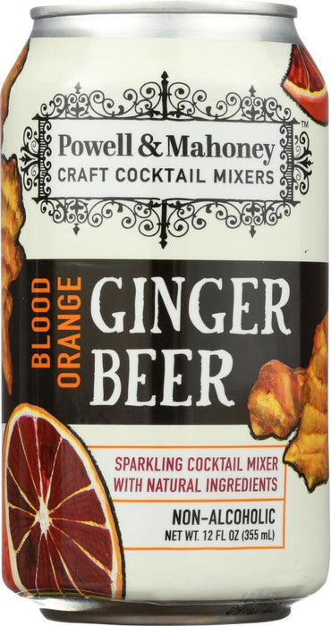 Powell & Mahoney: Mixer Ginger Beer Blood Orange 4 Pk, 48 Oz