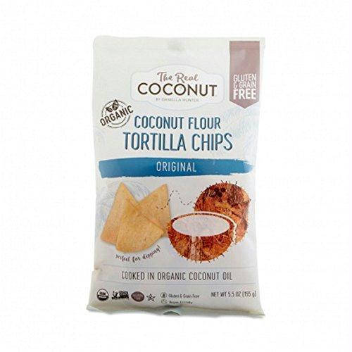 The Real Coconut: Tortilla Flour Coconut Chip,  5.5 Oz