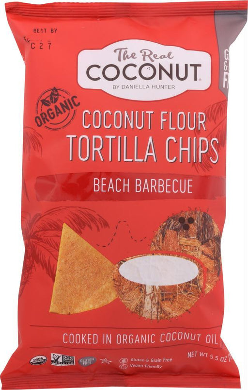 The Real Coconut: Chips Trtla Flr Ccnut Bbq (5.500 Oz)