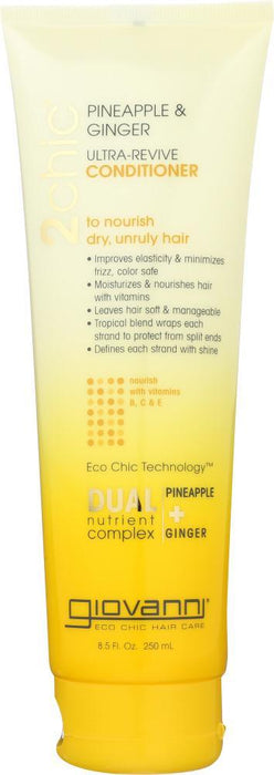 Giovanni Cosmetics: 2chic Ultra-revive Conditioner Pineapple & Ginger, 8.5 Oz