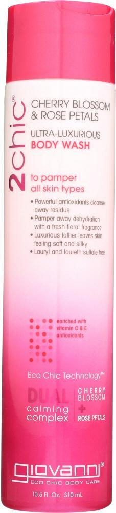 Giovanni Cosmetics: Cherry Blossom Rose Body Wash, 10.5oz