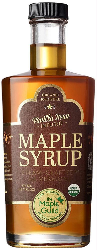 The Maple Guild: Organic Vanilla Bean Infused Vermont Syrup, 12.7 Oz