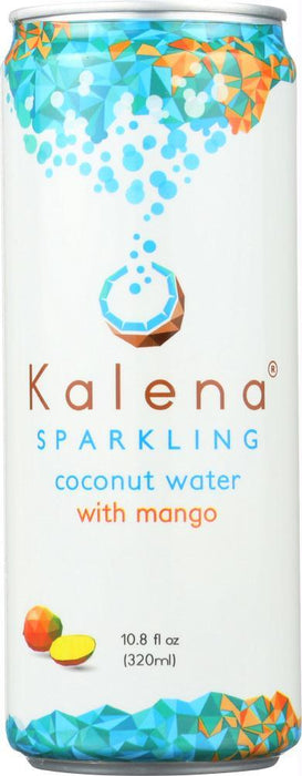 Kalena Sparkling Coconut Water: Sparkling Mango Coconut Water, 10.8oz