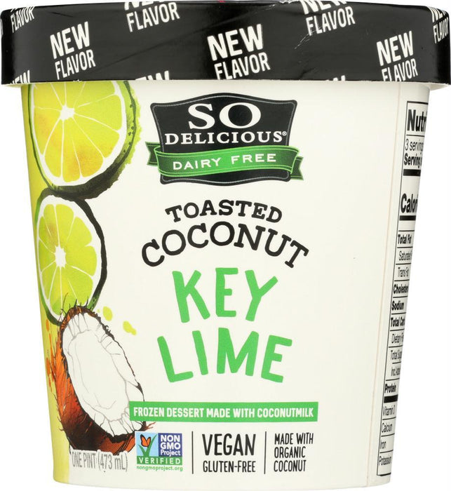 So Delicious: Frozen Coconut Toasted Key Lime, 16 Oz