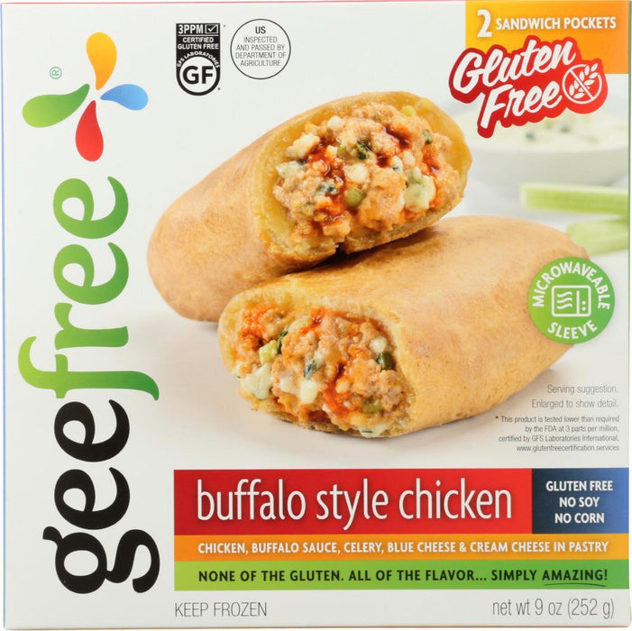 Geefree: Gluten Free Buffalo Style Chicken Pockets, 9 Oz