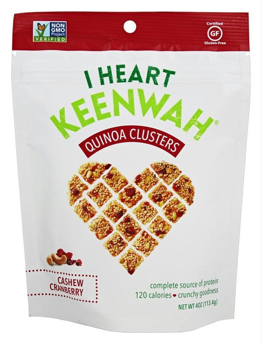 I Heart Keenwah: All Natural Quinoa Clusters Cranberry Cashew, 4 Oz