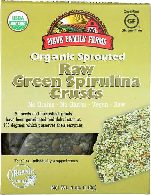 Mauk Family Farms: Raw Green Spirulina Crusts, 4 Oz